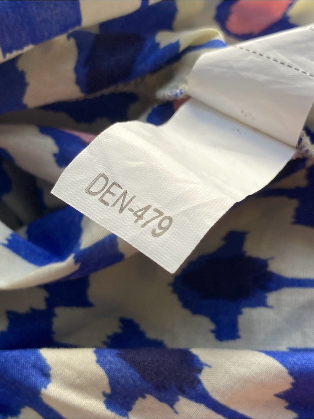 Graphic 100% Cotton Blue & Pink Patterned Puff-Sleeve Maxi Dress | Zara - Picture 13 of 15